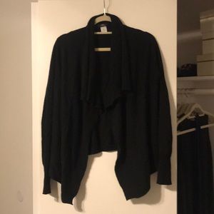 J Crew Asymmetric Cashmere Cardigan